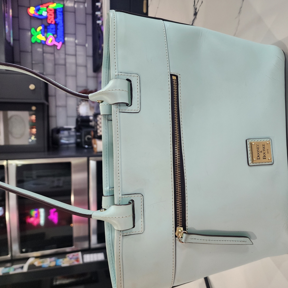 Dooney & Bourke Blue Tote with Structured Design